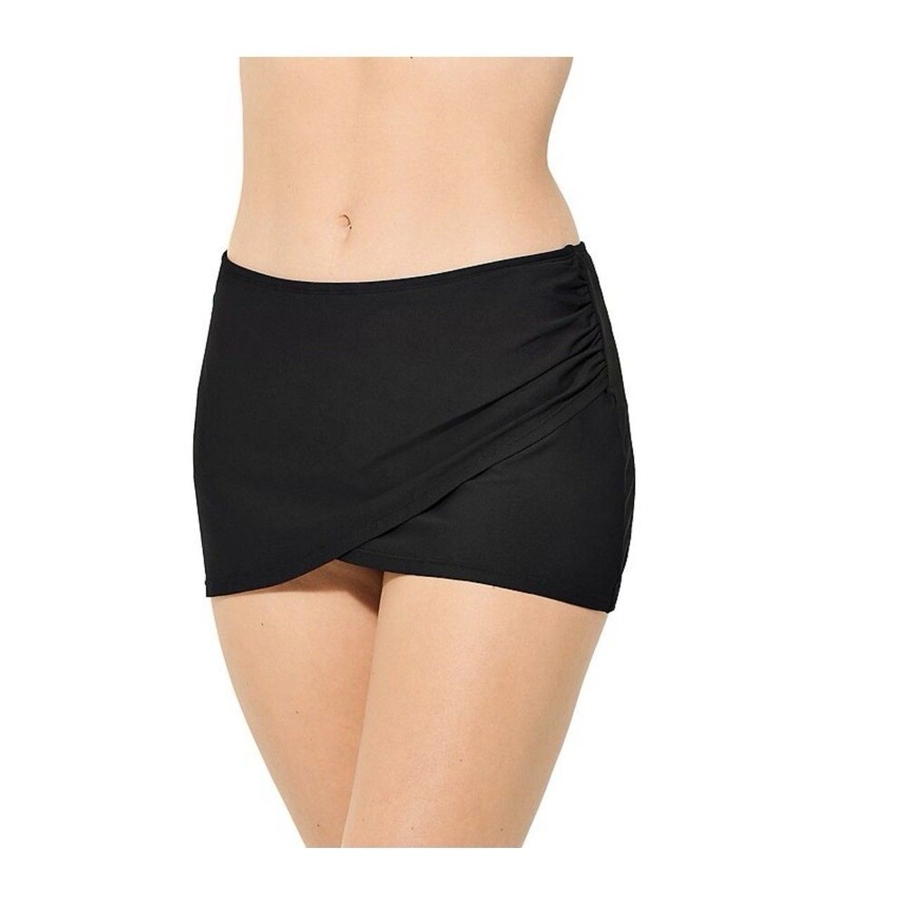 New Freshwater Women’s 2X Black Swimwear Skirt with Bikini Bottom Inside